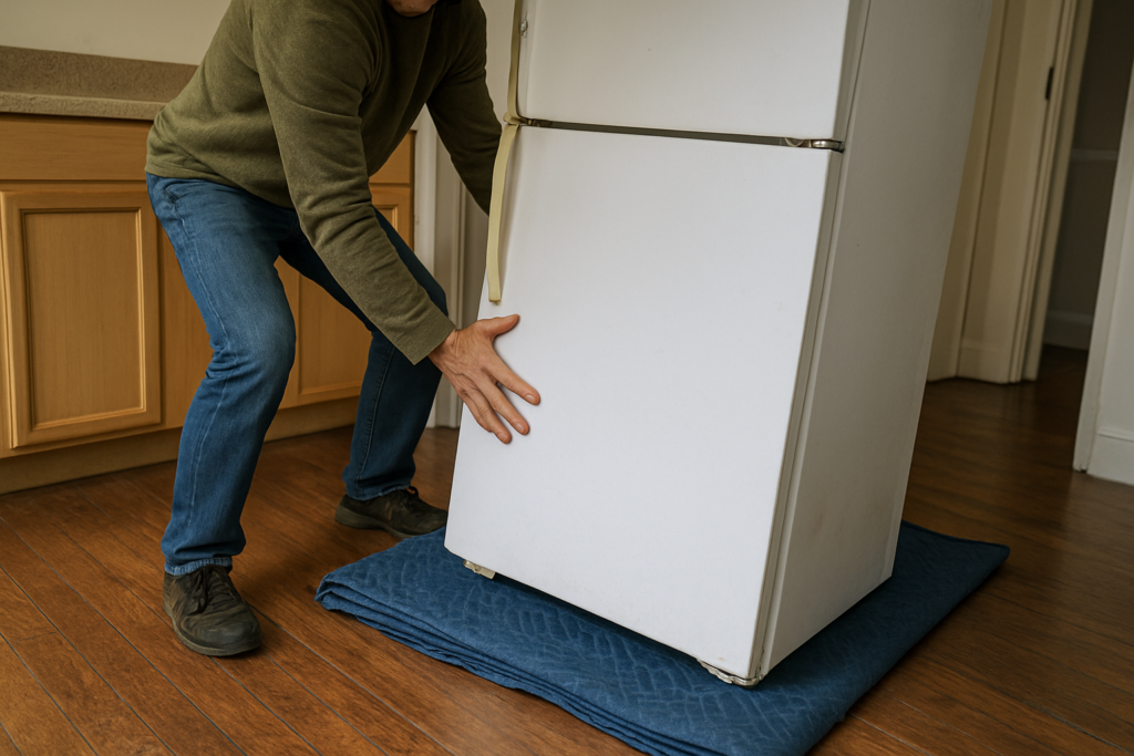 Comment déplacer un frigo de quelques mètres en toute sécurité : guide étape par étape