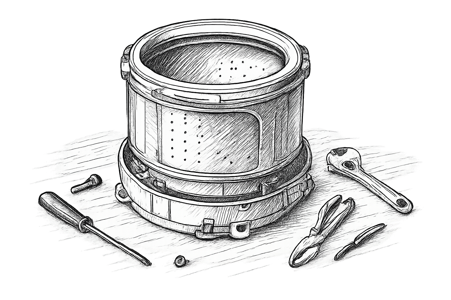 démonter tambour machine à laver