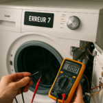 Erreur 7 machine à laver Haier : causes, diagnostic et solutions de réparation