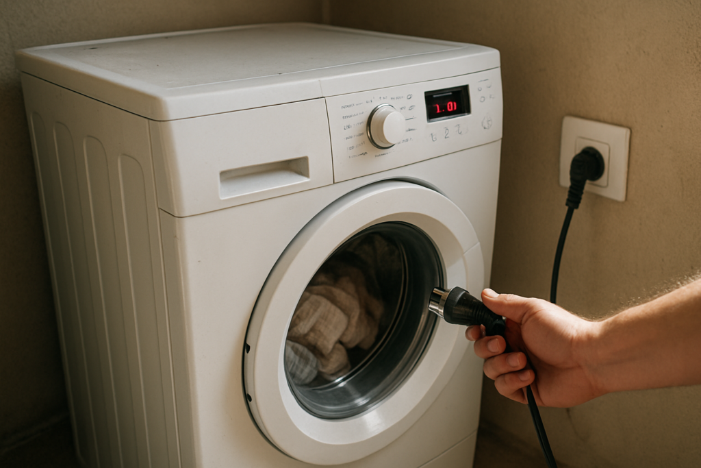 Machine à laver bloquée sur un programme : solutions et reset électrique