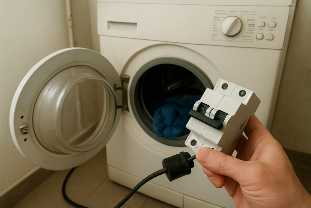 Machine à laver qui disjoncte : causes principales et diagnostic