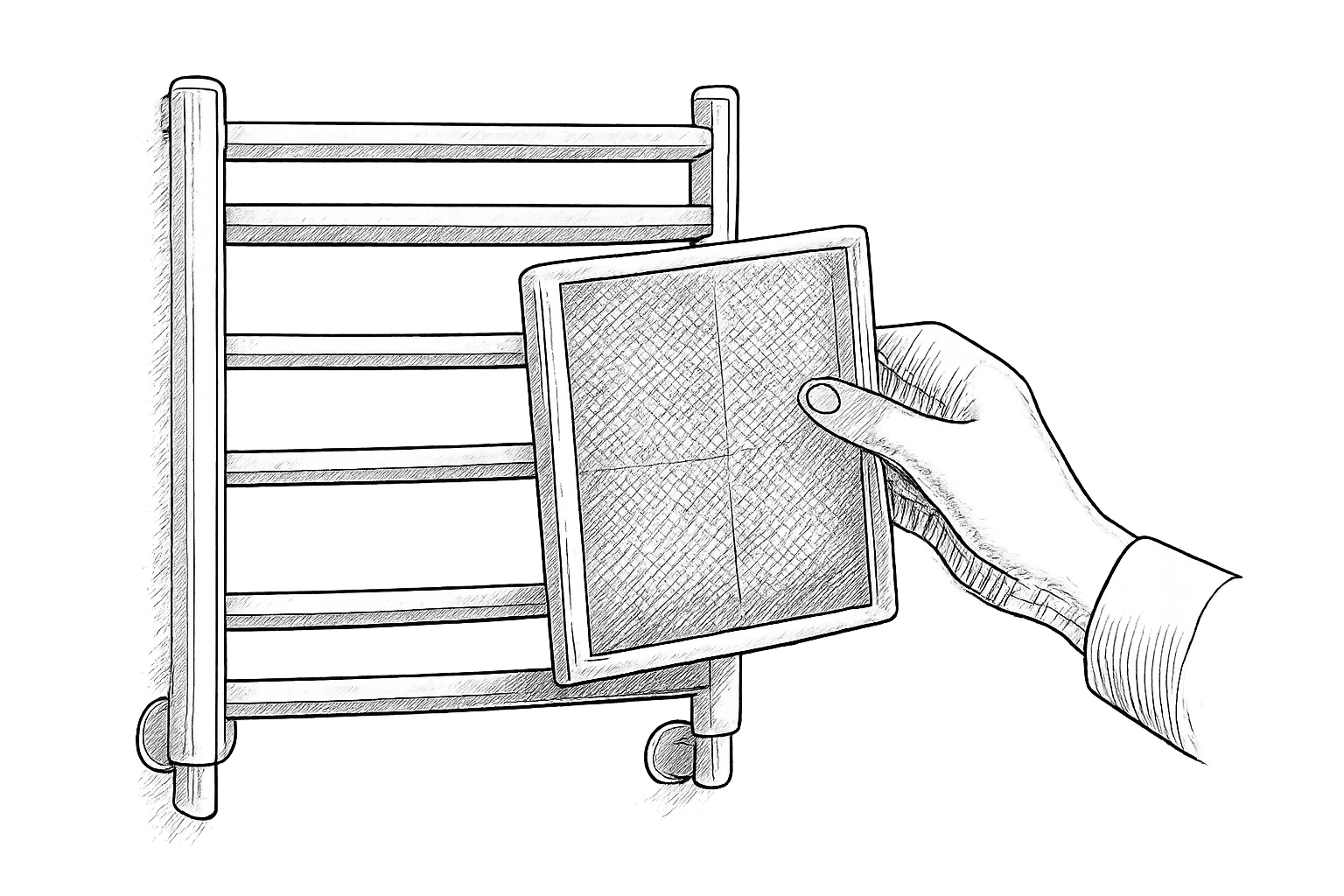 sèche serviette soufflant problème filtre