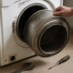 Tambour de machine à laver bloqué : causes, diagnostic et solutions de déblocage
