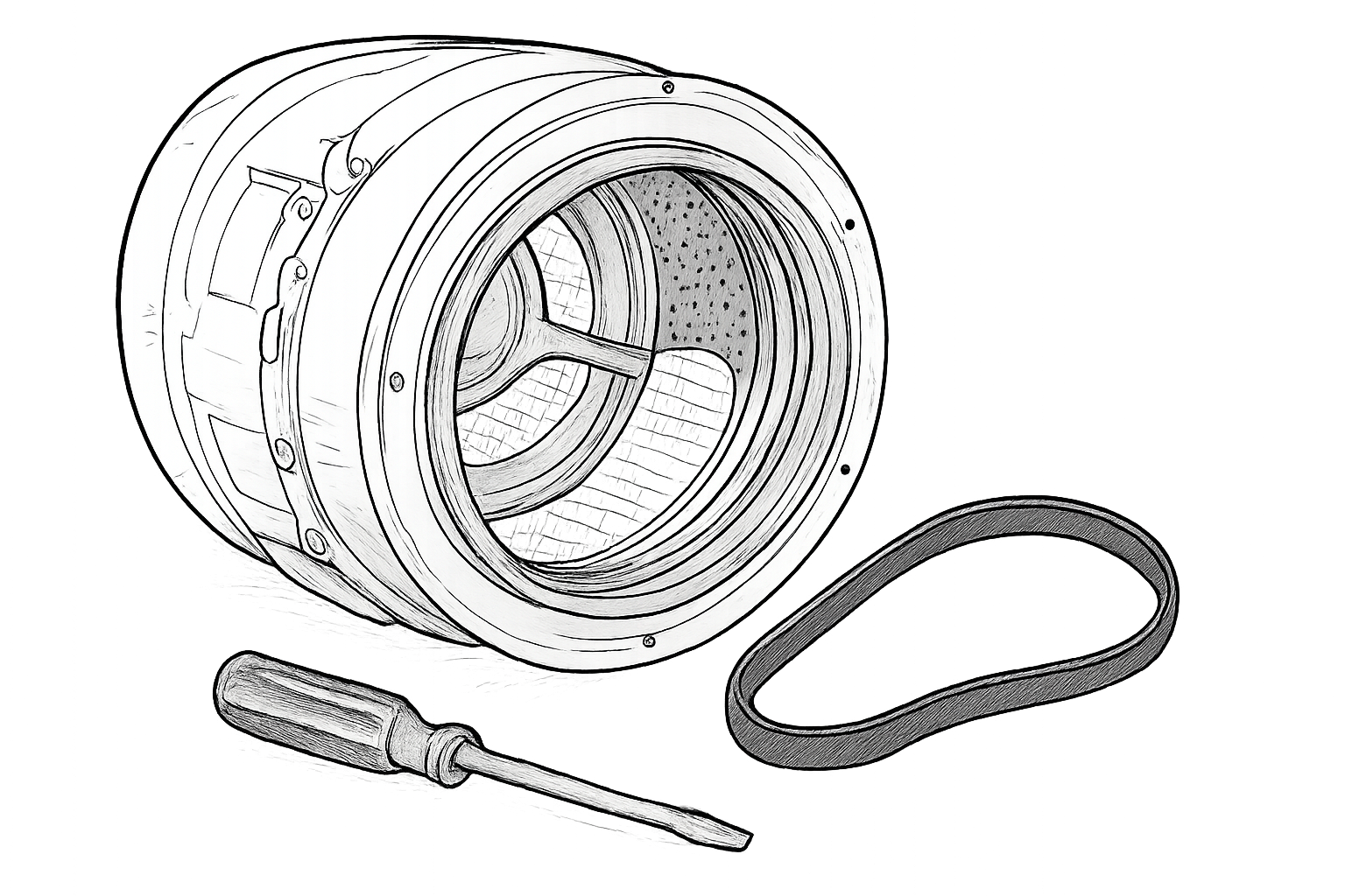 tambour machine à laver bloque